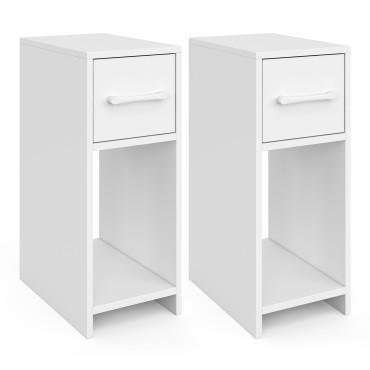 Tables de chevet Uma 1 tiroir - lot de 2