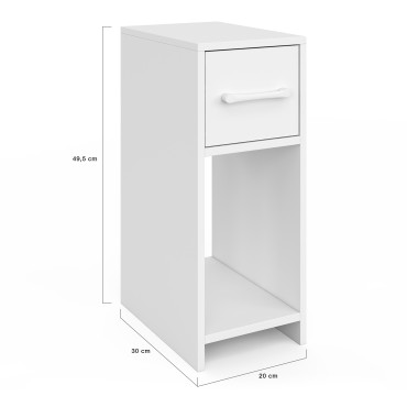 Tables de chevet Uma 1 tiroir - lot de 2