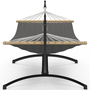 Hamac Amazonia support métal toile grise