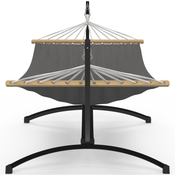 Hamac Amazonia support métal toile grise