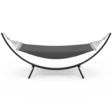 Hamac Amazonia support métal toile grise