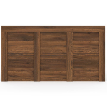 Lit coffre Sicilia 160x200cm effet bois noyer