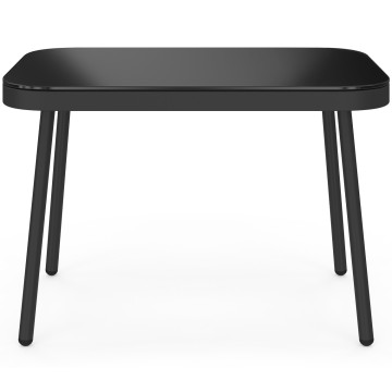 Salon de jardin Ozéa 4 places noir et cordage