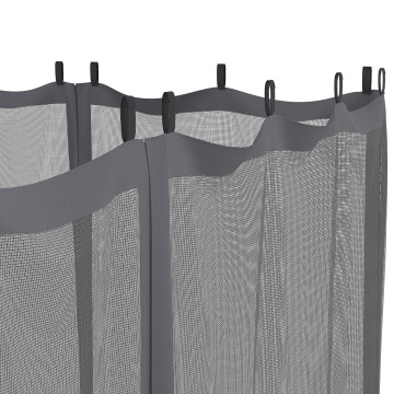 Moustiquaires pour pergola Marina 3x4m avec crochets de fixation - lot de 4