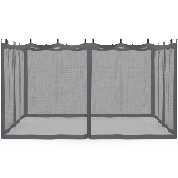 Moustiquaires pour pergola Marina 3x4m avec crochets de fixation - lot de 4