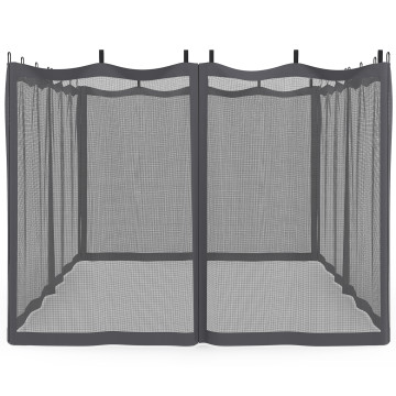 Moustiquaires pour pergola Marina 3x4m avec crochets de fixation - lot de 4