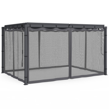 Moustiquaire pour pergola bioclimatique 4x3m