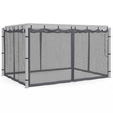 Moustiquaire pour pergola bioclimatique 4x3m