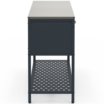 Meuble de cuisine extérieure Alméria 3 portes gris