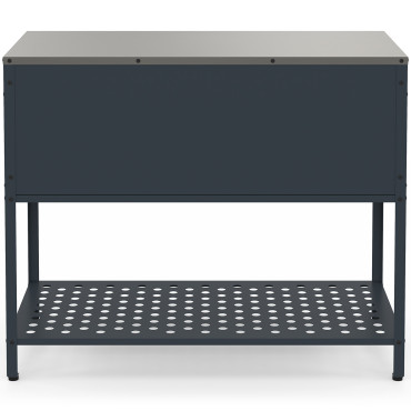 Meuble de cuisine extérieure Alméria 3 portes gris