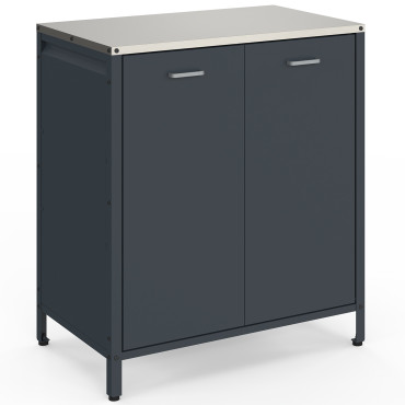 Meuble de cuisine extérieure Alméria 2 portes gris