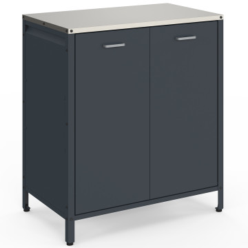 Meuble de cuisine extérieure Alméria 2 portes gris