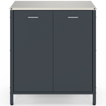 Meuble de cuisine extérieure Alméria 2 portes gris