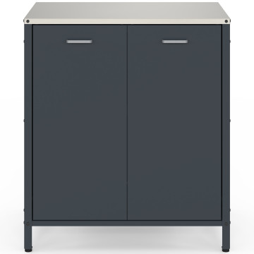 Meuble de cuisine extérieure Alméria 2 portes gris