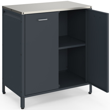 Meuble de cuisine extérieure Alméria 2 portes gris