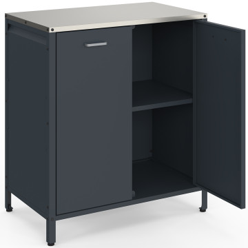 Meuble de cuisine extérieure Alméria 2 portes gris