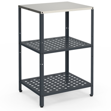 Meuble de cuisine extérieure Alméria 2 étagères gris