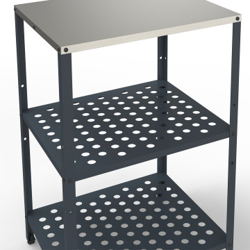 Meuble de cuisine extérieure Alméria 2 étagères gris