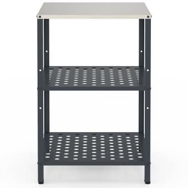 Meuble de cuisine extérieure Alméria 2 étagères gris