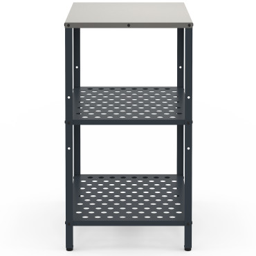 Meuble de cuisine extérieure Alméria 2 étagères gris