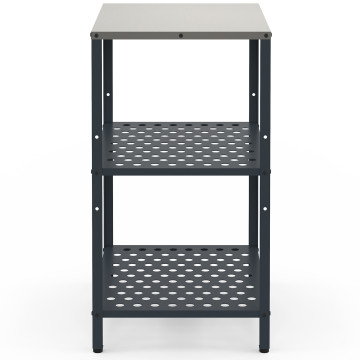 Meuble de cuisine extérieure Alméria 2 étagères gris