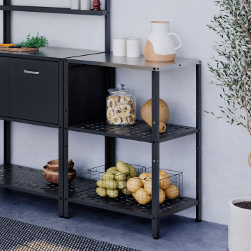 Meuble de cuisine extérieure Alméria 2 étagères gris