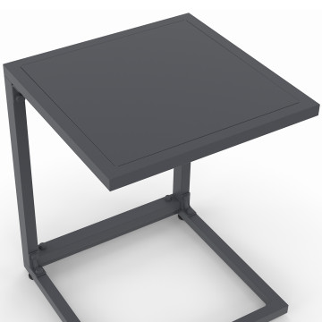 Tables d'appoint de jardin Selva grises - lot de 2