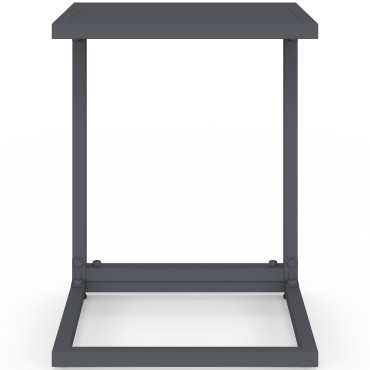 Tables d'appoint de jardin Selva grises - lot de 2