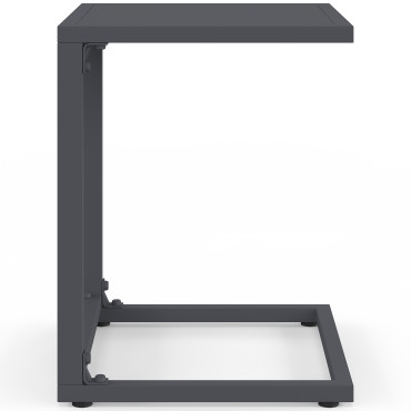 Tables d'appoint de jardin Selva grises - lot de 2