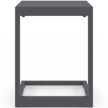 Tables d'appoint de jardin Selva grises - lot de 2