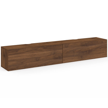 Meuble TV suspendu Michigan effet noyer L180cm
