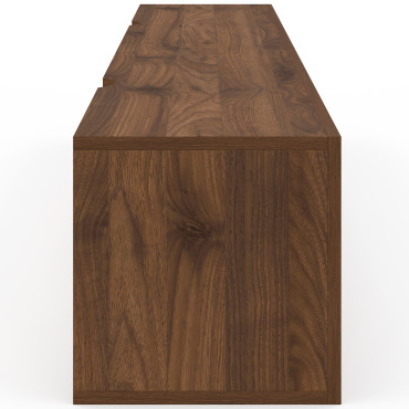 Meuble TV suspendu Michigan effet noyer L180cm