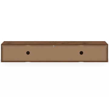 Meuble TV suspendu Michigan effet noyer L180cm