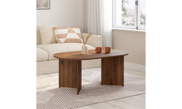 Table basse Gabin effet noyer