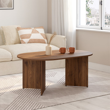 Table basse Gabin effet noyer