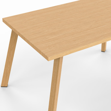 Salon de jardin Paros 4 places bois et beige