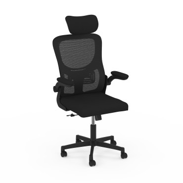 Fauteuil de bureau à roulettes James noir