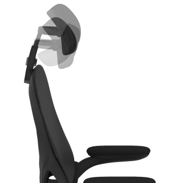 Fauteuil de bureau à roulettes James noir