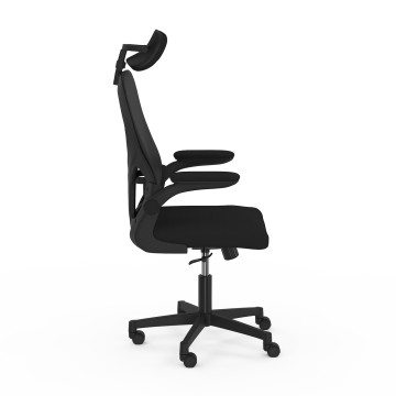 Fauteuil de bureau à roulettes James noir