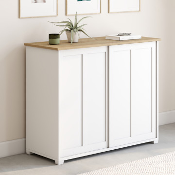 Buffet Jamy 2 portes blanc 100cm