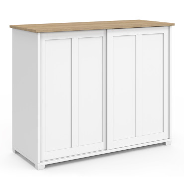 Buffet Jamy 2 portes blanc 100cm