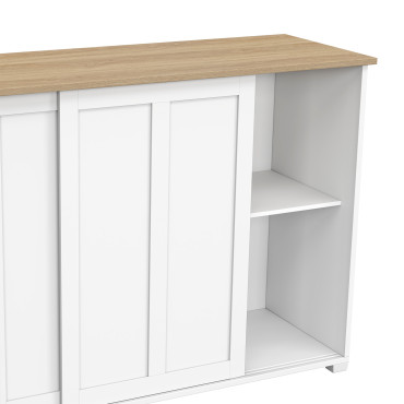 Buffet Jamy 2 portes blanc 100cm