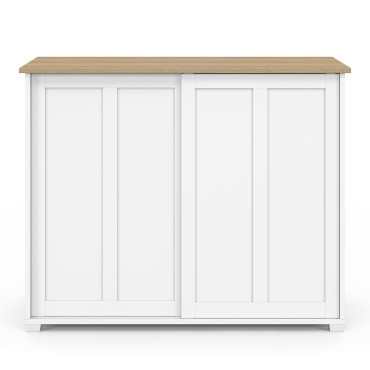 Buffet Jamy 2 portes blanc 100cm