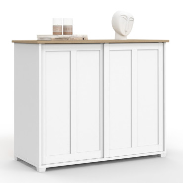 Buffet Jamy 2 portes blanc 100cm