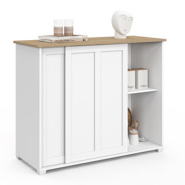 Buffet Jamy 2 portes blanc 100cm