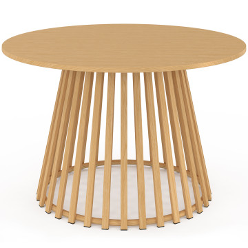 Ensemble repas Hortensia 6 places métal effet bois