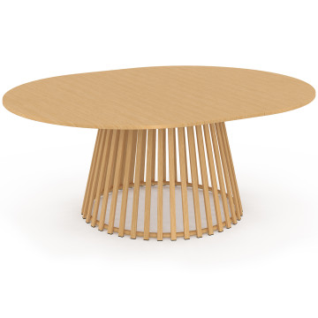 Table de jardin ronde extensible Hortensia Ø160-200cm