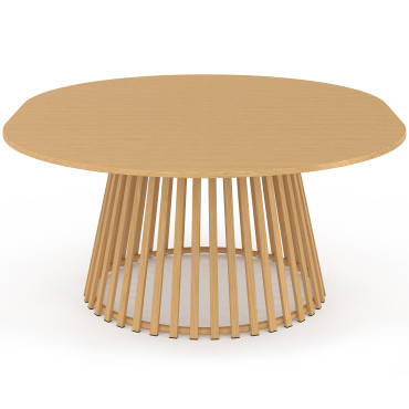 Table de jardin ronde extensible Hortensia Ø160-200cm