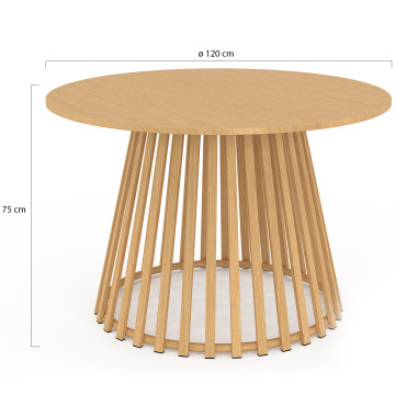 Table de jardin Hortensia ronde Ø120