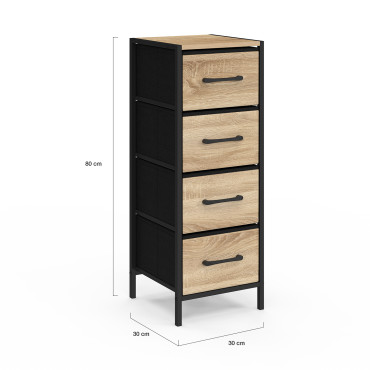 Meuble d'appoint Iris 4 tiroirs